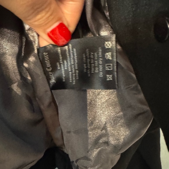 Juicy Couture Black Fringe Trucker Oversized Jacket- Size XS - Picture 10 of 11